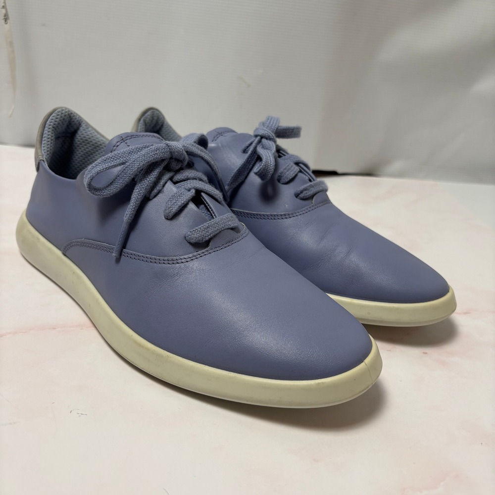 ECCO Womens Eventide Blue Lace Up Sneakers Shoes‎ EU 41 US 10 Minimalist Modern